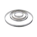 Matfer Bourgeat Flacher Tortenring Edelstahl glatt 24cm