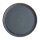 Olympia Canvas runder Teller mit schmalem Rand granit-blau 26,5cm