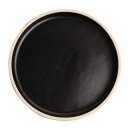 Olympia Canvas flacher runder Teller schwarz 18cm
