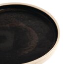 Olympia Canvas flacher runder Teller schwarz 18cm