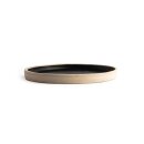 Olympia Canvas flacher runder Teller schwarz 18cm