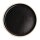 Olympia Canvas flacher runder Teller schwarz 18cm