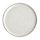 Olympia Canvas runder Teller mit schmalem Rand weiß 26,5cm
