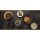 Olympia Canvas runder Teller mit schmalem Rand Weizen 18cm