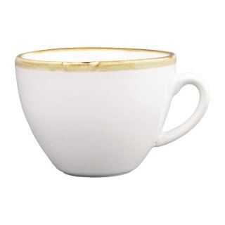 Olympia Kiln Cappuccinotassen Kreideweiß 23cl (6 Stück)