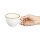 Olympia Kiln Cappuccinotassen Kreideweiß 23cl (6 Stück)