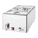 Buffalo Bain Marie mit Ablasshahn und Schalen