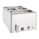 Buffalo Bain Marie mit Ablasshahn und Schalen