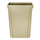 Jantex Slim Mülleimer Beige 60Ltr