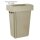 Jantex Slim Mülleimer Beige 60Ltr