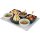 APS Pure rechteckige Sushiplatte weiß 35,5 x 18cm