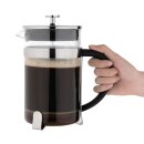 Olympia French Press Edelstahl und Glas 1,5L