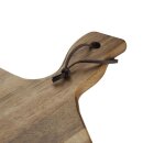 Olympia Servierbrett Akazienholz Wellenform 35,5 x 25cm