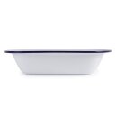 Olympia rechteckige Speiseschale weiß-blau 19 x 28cm (6 Stück)