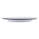Olympia emaillierte Essteller weiß-blau 24,5cm (6 Stück)