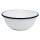 Olympia emaillierte Dessertschalen weiß-blau 6cm (6 Stück)