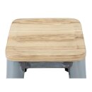 Bolero Bistro-Hohehocker mit Holzsitzauflage aus verzinktem Stahl (4 Stück)