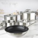Vogue Cook Like A Pro 5-teiliges Induktionskochgeschirr-Set aus Edelstahl