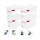 Araven GN1/4 Lebensmittelbehälter 4,3L (4 Stück)