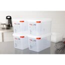 Araven GN1/4 Lebensmittelbehälter 4,3L (4 Stück)