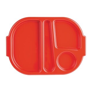 Olympia Kristallon Menütabletts rot 37,5 x 27,8cm (10 Stück)