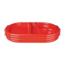 Olympia Kristallon Menütabletts rot 37,5 x 27,8cm (10 Stück)