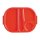 Olympia Kristallon Menütabletts rot 37,5 x 27,8cm (10 Stück)