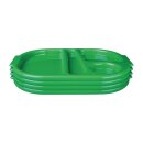 Olympia Kristallon Tabletts mit Fächern 37,5x27,8cm grün (10 Stück)