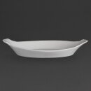 Olympia Whiteware ovale Gratinschalen weiß 32 x 17,7cm (6 Stück)