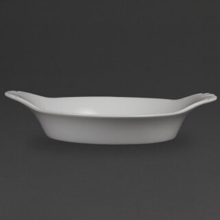 Olympia Whiteware runde Gratinschalen weiß 22cm (6 Stück)