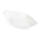 Olympia Whiteware ovale Gratinschalen weiß 25,3 x 14cm (6 Stück)