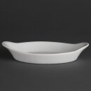 Olympia Whiteware ovale Gratinschalen weiß 20,4 x 11,5cm (6 Stück)
