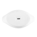 Olympia Whiteware ovale Gratinschalen weiß 20,4 x 11,5cm (6 Stück)