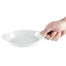Olympia Whiteware ovale Gratinschalen weiß 20,4 x 11,5cm (6 Stück)