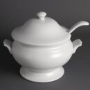 Olympia Whiteware Suppenterrine und Kelle 2,5L