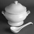 Olympia Whiteware Suppenterrine und Kelle 2,5L