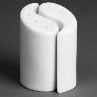 Olympia Whiteware Salz- und Pfefferstreuer Ying und Yang 9,5cm (12 Stück)