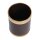 Bolero Papierkorb mit goldfarbenem Rand 10L,Lederoptik