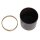 Bolero Papierkorb mit goldfarbenem Rand 10L,Lederoptik