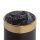 Bolero Papierkorb mit goldfarbenem Rand 10L,Lederoptik
