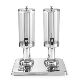 Buffet Saftspender HENDI 6L – Edelstahl/PC mit Tropfschale & Kühlung