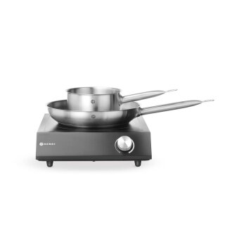 Hendi Induktionskocher-Set mit Stielkasserolle Ø160mm und Bratpfanne Ø280mm