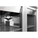 Profi Kühlschrank U-Serie – 1400 Liter, Edelstahl, Umluft, 2 Türen