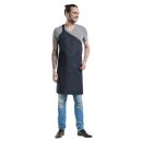 Chaud Devant Skew Latzschürze blauer Denim