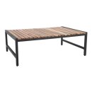 Niedriger Couchtisch Bolero aus Stahl und Akazie, 1200 x...