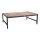 Niedriger Couchtisch Bolero aus Stahl und Akazie, 1200 x 800 mm