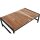 Niedriger Couchtisch Bolero aus Stahl und Akazie, 1200 x 800 mm