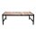 Niedriger Couchtisch Bolero aus Stahl und Akazie, 1200 x 800 mm