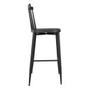 Bolero Windsor Hochhocker aus Aluminium in Schwarz...