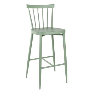 Bolero Windsor Hochhocker aus Aluminium, Grün, 2 Stück